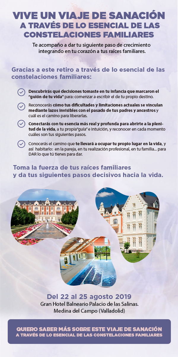 Cartel lo esencial de las constelaciones familiares